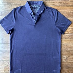 Ted Baker navy blue mens polo